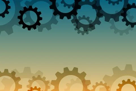 Vector background with a gear element. Industrial components, Eps 10 Stock Illustration