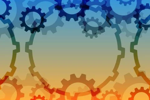 Vector background with a gear element. Industrial components, Eps 10 Stock Illustration