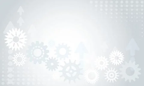 Vector background with gears and arrows Stockillustratie