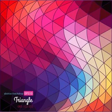 Vector background. geometric abstract texture. retro pattern of geometric sha Illustrazione stock