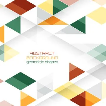 Vector background with geometric shapes. Stock Illustration