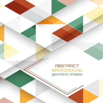 Vector background with geometric shapes. Stock Illustration