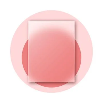 Vector background in glass morphism style . Editable illustration Stock Illustration