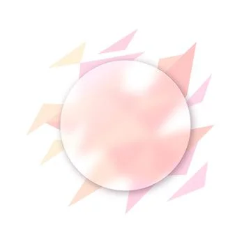 Vector background in glass morphism style . Editable illustration Stock Illustration