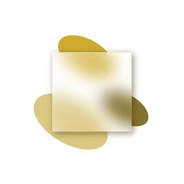 Vector background in glass morphism style . Editable illustration Stock Illustration