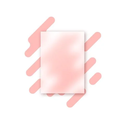 Vector background in glass morphism style . Editable illustration Illustrazione stock