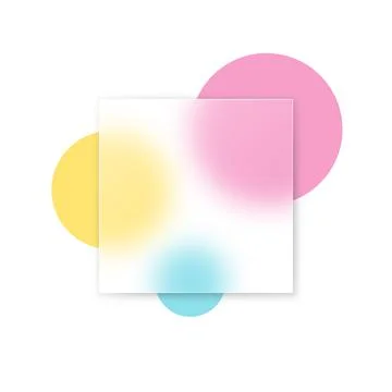 Vector background in glass morphism style . Editable illustration Stock Illustration