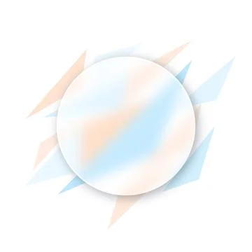 Vector background in glass morphism style . Editable illustration Stock Illustration