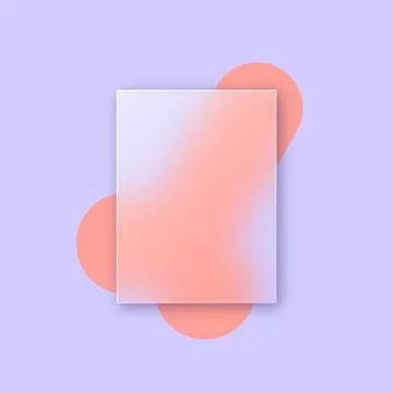 Vector background in glass morphism style . Editable illustration Stock Illustration