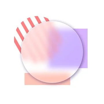 Vector background in glass morphism style . Editable illustration Stock Illustration