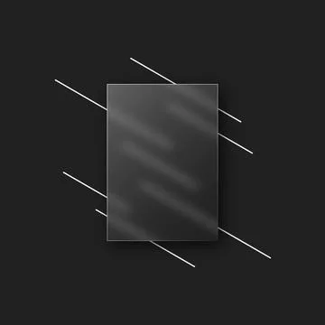 Vector background in glass morphism style . Editable illustration Stock Illustration