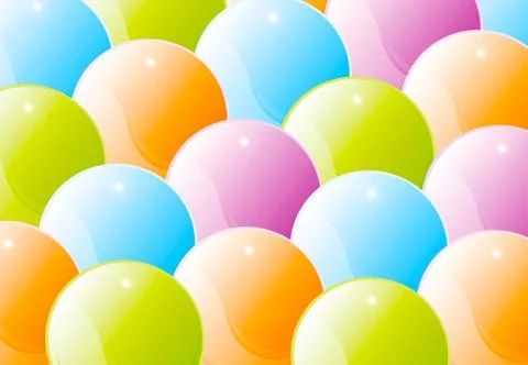 Vector background - glossy balls Stock Illustration