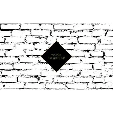 Vector background grunge design brick wall Stock Illustration