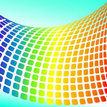 Vector background with halftone rainbow for your design Stock Illustration