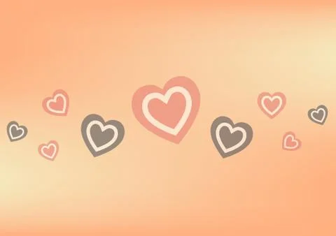 Vector background with hearts ,vector illustration. Illustrazione stock