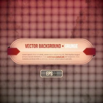 Vector background with horizontal banner and grunge texture. EPS10. Stock Illustration