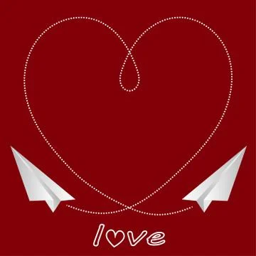 Vector background. I love you. Valentines Day. Stock Illustration