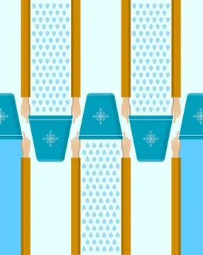 Vector background for Ice Bucket Challenge. Stock Illustration