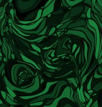 Vector background image abstract ornament lines and circles green Stock Illustration