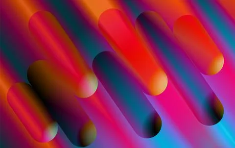 Vector background image of neon rays and complex gradients. Illustrazione stock