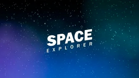 Vector background of an infinite space with stars, galaxies, nebulae. Bright  Stockillustratie