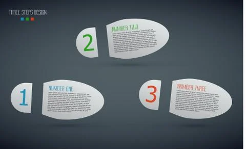 Vector background with infographic steps Illustrazione stock