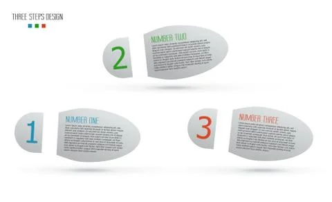 Vector background with infographic steps Illustrazione stock