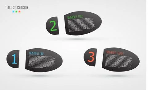 Vector background with infographic steps Illustrazione stock