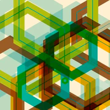 Vector background of large colored hexagons eps 스톡 일러스트