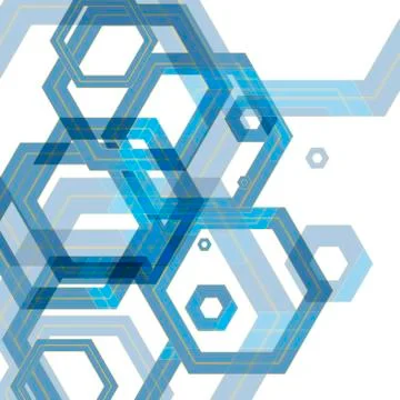 Vector background of large colored hexagons eps 스톡 일러스트