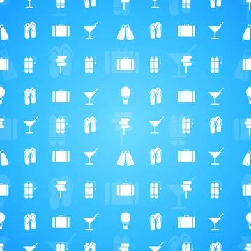 Vector background for leisure Seamless vector pattern with white symbols f... 스톡 사진