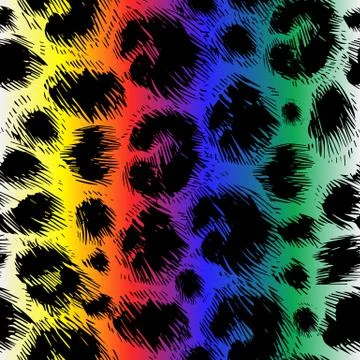 Vector background of leopard skin pattern Stock Illustration
