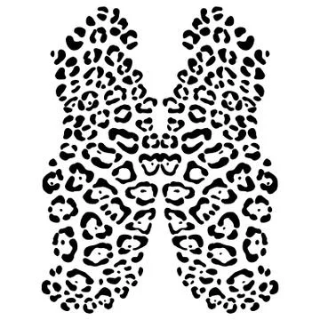 Vector background of leopard skin pattern Stockillustratie