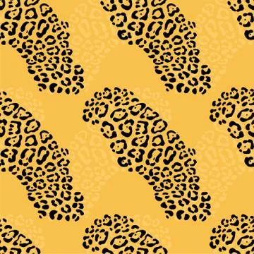 Vector background of leopard skin pattern 스톡 일러스트