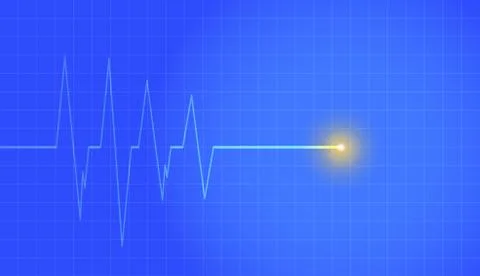 Vector background with life line. Stock Illustration