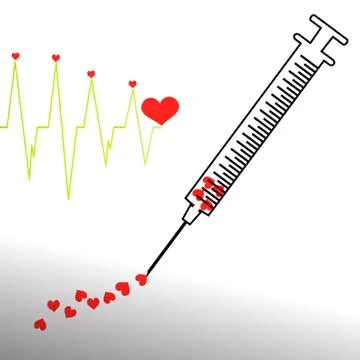 Vector background with life line. Stock Illustration