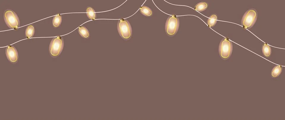Vector background. Luxurious pattern with garlands on a brown background Stockillustratie