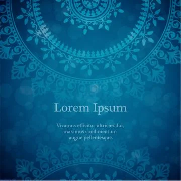 Vector background with mandala Stock Illustration