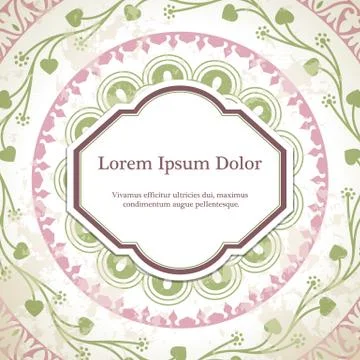 Vector background with mandala Stock Illustration