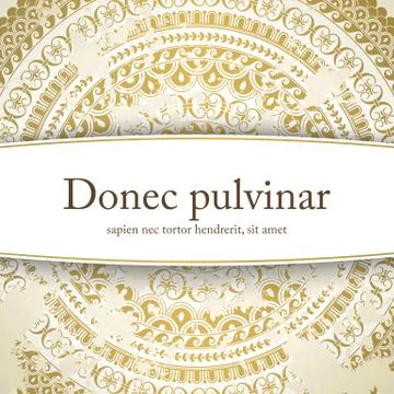 Vector background with mandala Stock Illustration