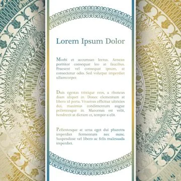 Vector background with mandala Illustrazione stock