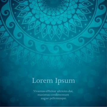 Vector background with mandala Stock Illustration