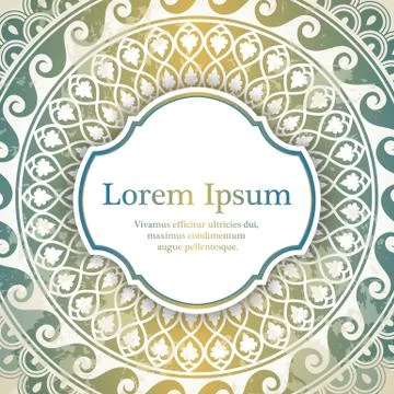 Vector background with mandala Stock Illustration