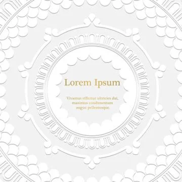 Vector background with mandala Illustrazione stock