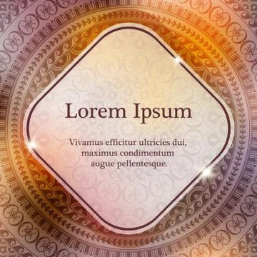 Vector background with mandala Stock Illustration