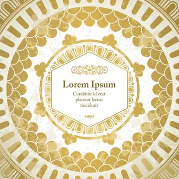 Vector background with mandala Stock Illustration