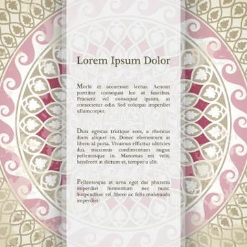 Vector background with mandala Stock Illustration