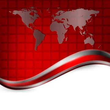 Vector background with map Stock Illustration