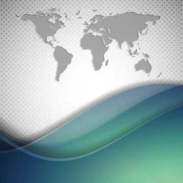 Vector background with map Stock Illustration