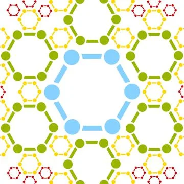 Vector background of molecule structure. Medical design Stock Illustration